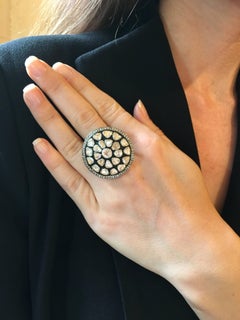 Diamond Slice Round Ring