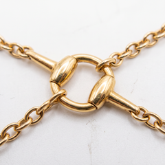 Gucci Horsebit 18k Yellow Gold Link Necklace