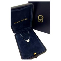 HARRY WINSTON Herzform 2,15 Karat  Diamant-Platin-Anhänger-Halskette