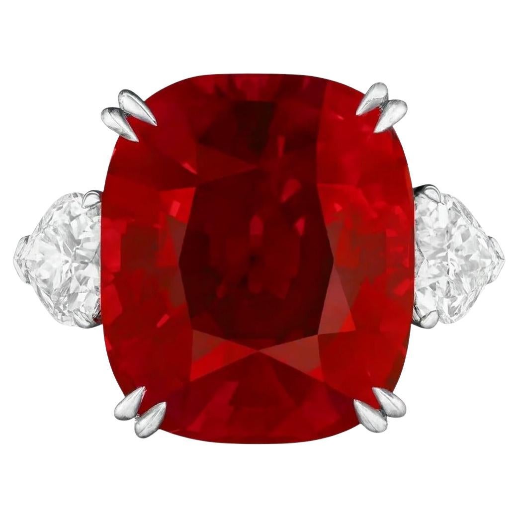 Außergewöhnliche Rarität 5,00 Karat PEAGON
S BLOOD AWARD Mosambik Rubin GIA zertifiziert im Angebot