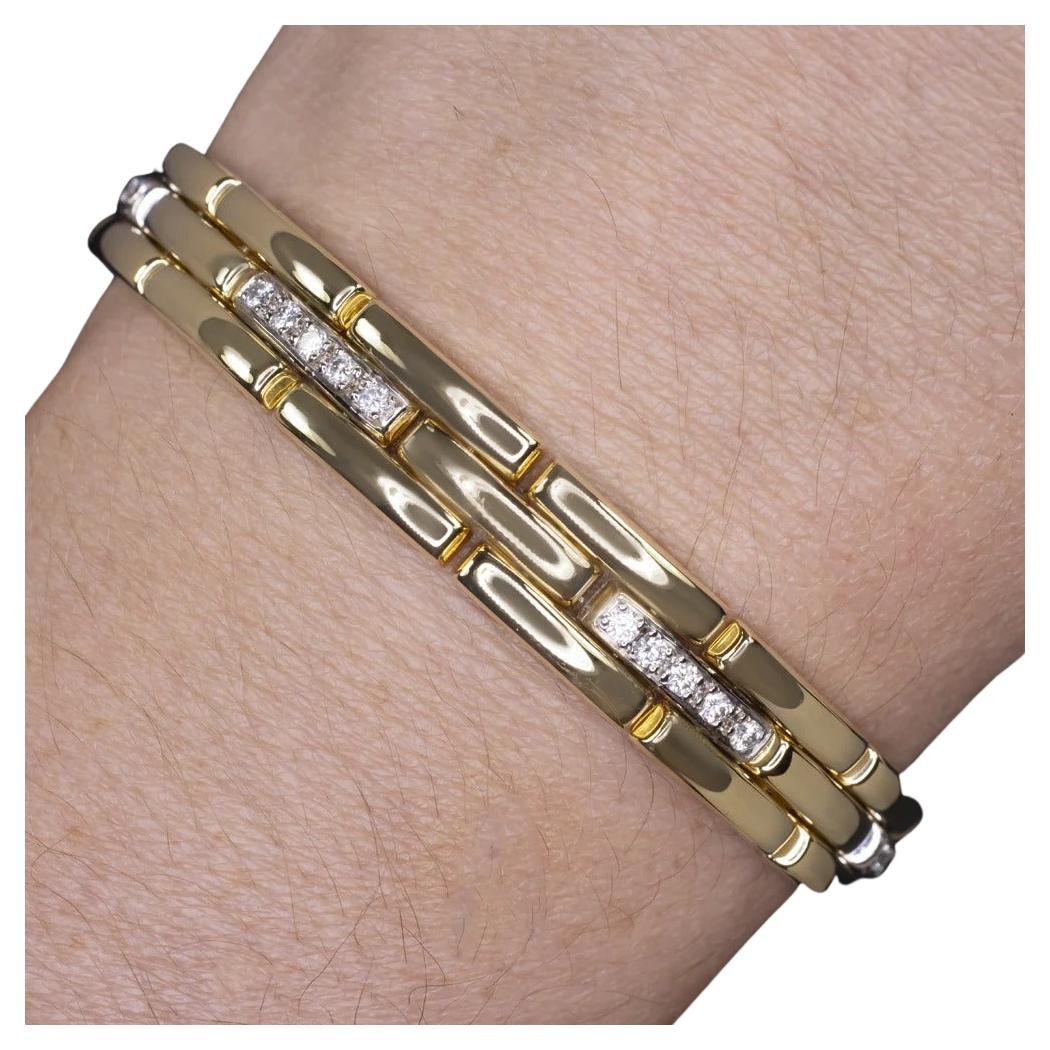Pulsera Estilo Pnathere de Oro Amarillo con Diamantes en venta