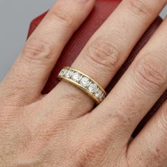 Cartier 2 Carat Diamond Eternity Band in 18k Yellow Gold