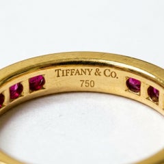 Tiffany & Co. 2 Carat Ruby Eternity Band in 18k Yellow Gold