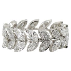 Tiffany & Co. Victoria Vine 2 Carat Diamond Platinum Band Ring