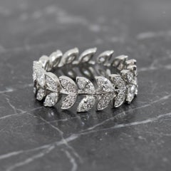 Tiffany & Co. Victoria Vine 2 Carat Diamond Platinum Band Ring