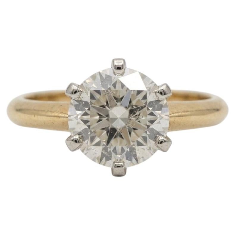 Tiffany & Co. 2 Karat Runder Brillant-Diamant-Solitär-Verlobungsring