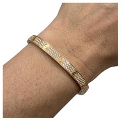 Cartier Armband „Love“ aus Roségold mit Pavé-Diamanten