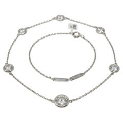 Collier en platine « Elsa Peretti » de Tiffany & Co. avec un diamant de 2 carats