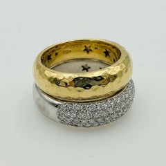 H. Stern 1-Karat-Diamant-Ring aus 18-karätigem Gelb- und Weißgold im Stacked-Band-Design
