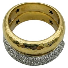 H. Stern 1-Karat-Diamant-Ring aus 18-karätigem Gelb- und Weißgold im Stacked-Band-Design