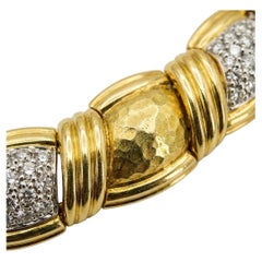 10 Carat Diamond 18k Yellow Gold Hammerman Brothers Necklace