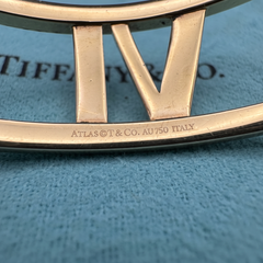 Tiffany & Co. Atlas Roman Numeral 18K Rose Gold Bangle Bracelet