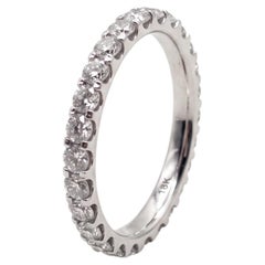 Anello Verragio con diamanti da 3 carati in oro bianco 18k, modello Eternity