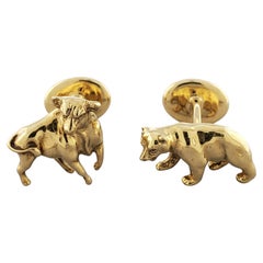 Tiffany & Co.18K Yellow Gold Stock Market Cufflinks