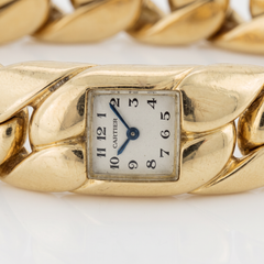 Cartier European Watch Co. 18k Yellow Gold Bracelet Wrist Watch