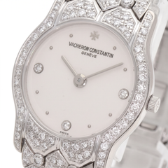 Vacheron Constantin Full Diamond 18k White Gold Wrist Watch