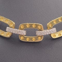 Roberto Coin Pois Moi 18K Gold and Diamond Link Necklace