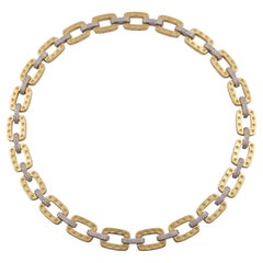 Roberto Coin Pois Moi 18K Gold and Diamond Link Necklace