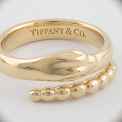Tiffany & Co Elsa Peretti 18K Yellow Gold Snake Ring