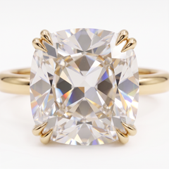 5.07 Carat E VS1 Old Mine Brilliant Diamond Ring