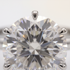 4.8 Carat G VVS2 Round Brilliant Diamond White Gold Ring