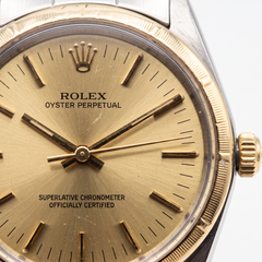 Rolex Oyster Perpetual Steel and 14k Yellow Gold Wrist Watch