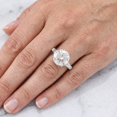 GIA Certified 8 Carat VVS1 Round Brilliant Diamond Platinum Ring