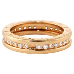 BULGARI B.Zero1 18k Yellow Gold Diamond Band Ring, Circa 2015, 0.45ct