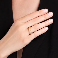 BULGARI B.Zero1 18k Yellow Gold Diamond Band Ring, Circa 2015, 0.45ct