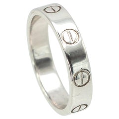 Cartier LOVE Wedding Band Ring in Platinum Pt950, Size: 49