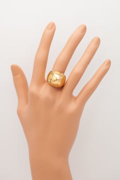 Vintage Bulgari Piramide 18K TriColor Gold Sculptural Dome Ring