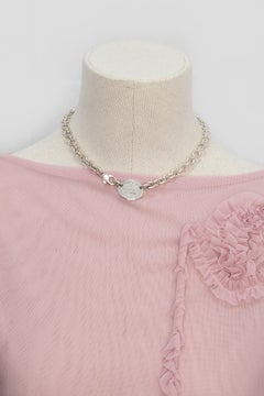 Tiffany & Co. Return to Tiffany Collection Sterling Oval Tag Chain Necklace