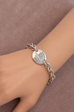 Tiffany & Co. Sterling Return To Tiffany Oval Tag Chain Bracelet