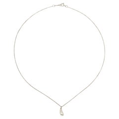 Tiffany & Co. Elsa Peretti Sterling Silver Teardrop Pendant Necklace