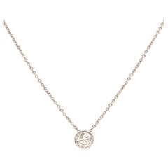 Hearts on Fire 18K 0.75 Carat Round Brilliant Diamond Solitaire Pendant Necklace