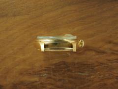 Rolex Yellow Gold Black Dial Datejust Wristwatch Ref 1600