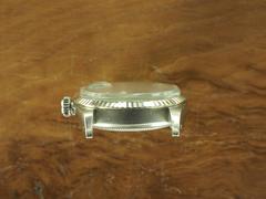 Rolex White Gold Stainless Steel Datejust Fluted Bezel Wristwatch Ref 1601