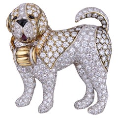 Van Cleef & Arpels Diamond Dog Brooch