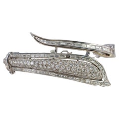 White Gold Diamond Bypass Hinged Bangle Bracelet