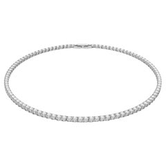 Collana Tennis con diamanti da 55 carati  0,60 carati ciascuno  Colore D. F. A.  Chiarezza VVS