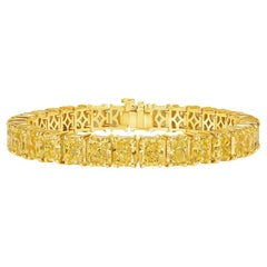 LEGACY 45 Carat Fancy Yellow Radiant Cut Natural Diamonds