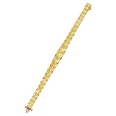 LEGACY 50 Carat Radiant Cut Diamond Bracelet  Fancy Yellow
