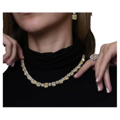 LEGACY 65 Carat GIA Fancy Yellow Cushion Cut Diamonds  Heritage Creation