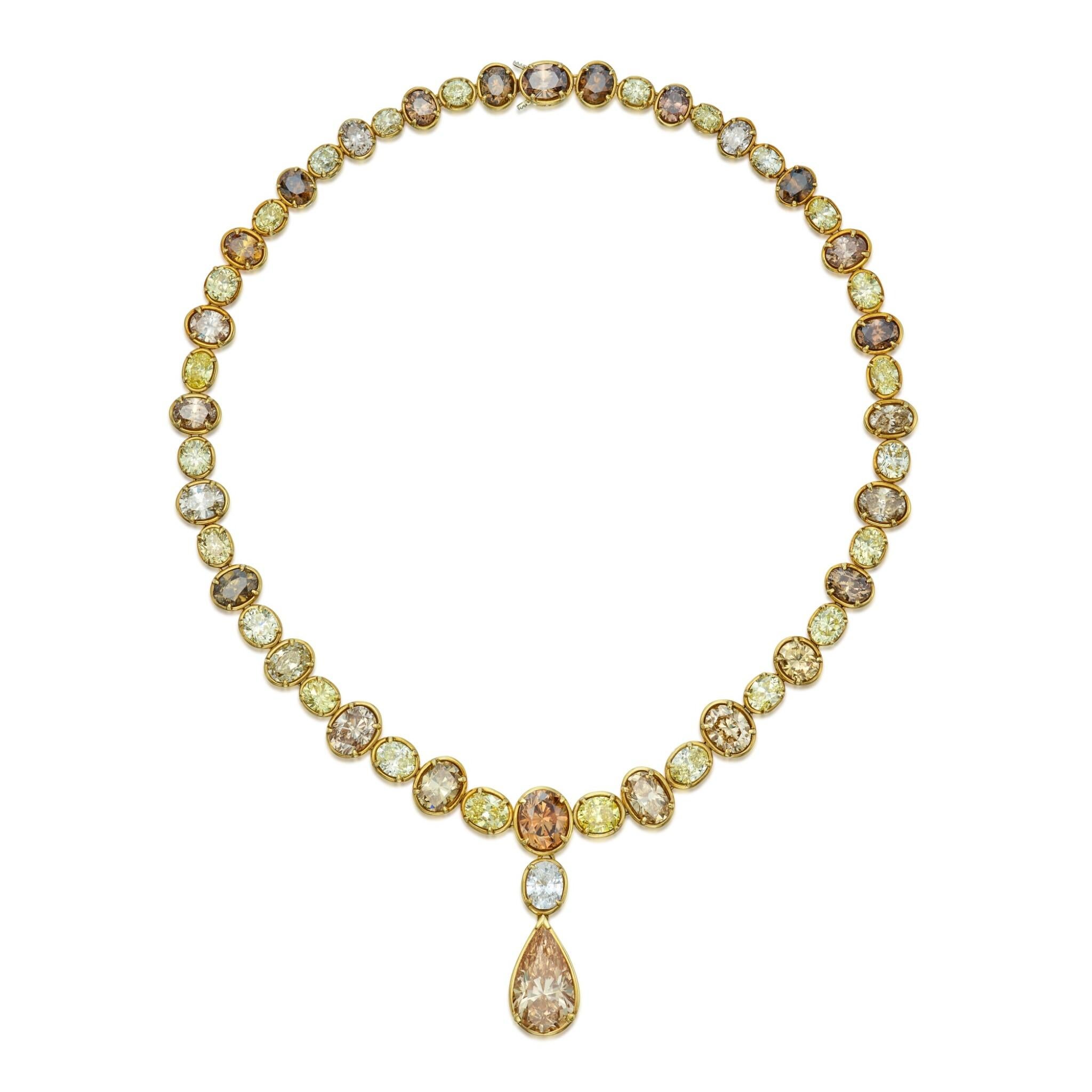 LEGACY 60 carats de diamant GIA prêt pour le tapis rouge en champagne, brun/jaune-orange Neuf - En vente à Mumbai, IN