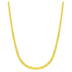 LEGACY 30 Carat Fancy  Collier de tennis en diamant naturel radiant jaune