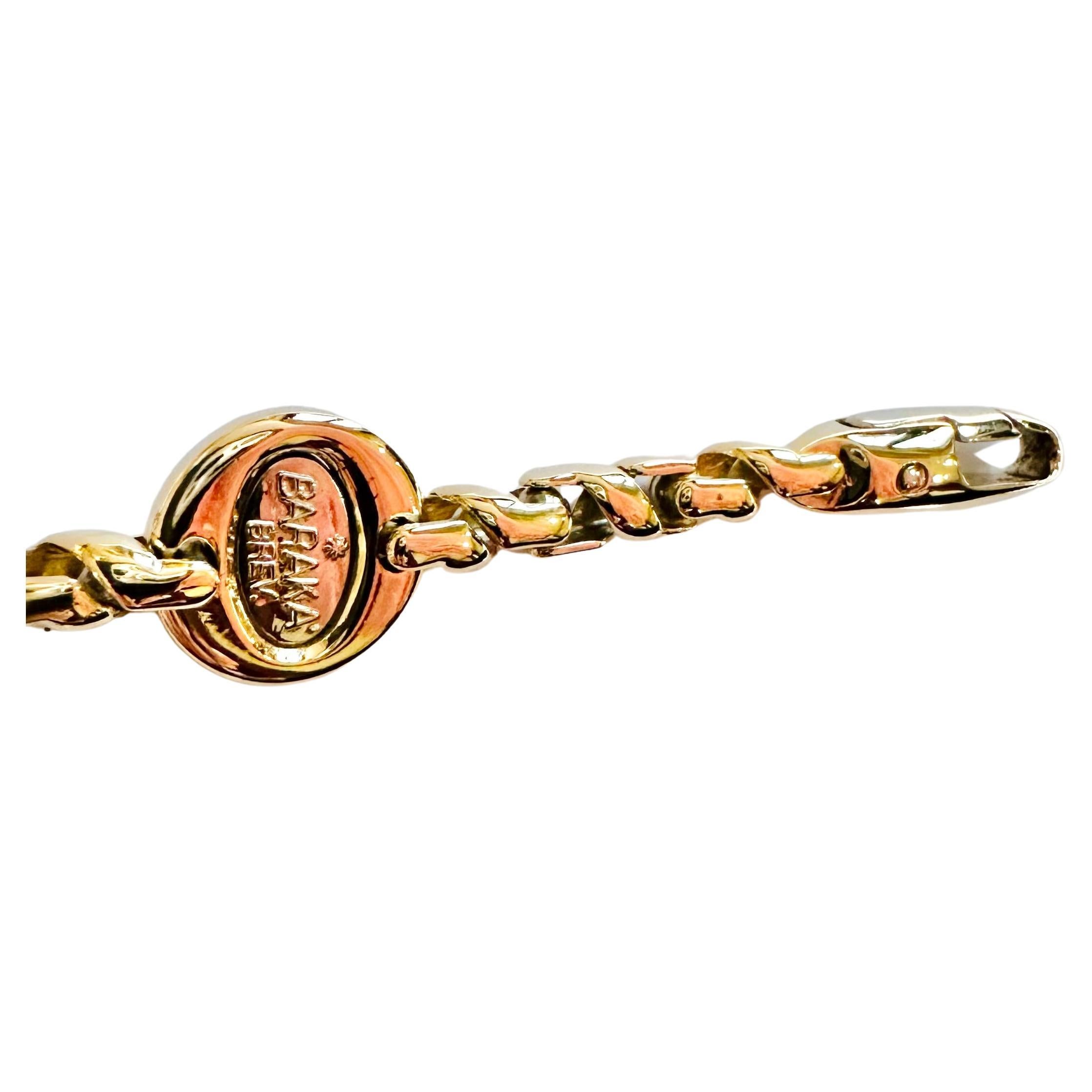 Baraka: Men's Necklace 18kt Yellow Gold - The Excellence of Italian Craftsmanship For Sale