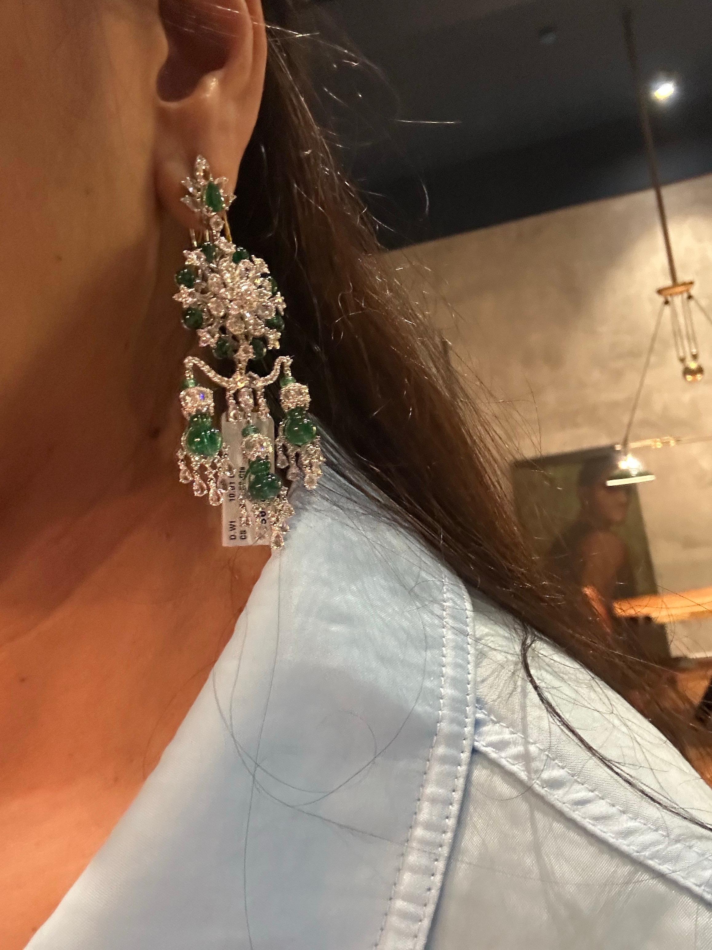 IGITL Certificado 250 quilates Antiguo Raro Collar Esmeralda Colombina Oro 22k 16