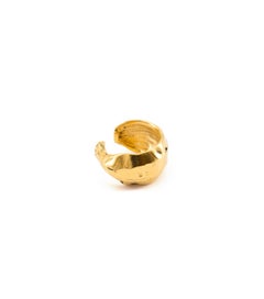 "Plato-No" Collection Ring – Gold-Plated Bronze