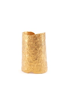 Julia Collection Big Cuff – Gold-Plated Bronze