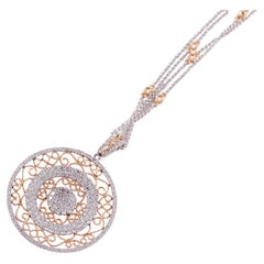"Trident" 2.30 Carat Diamond Necklace